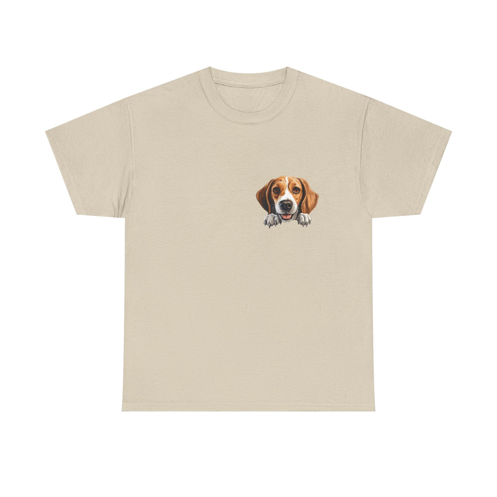 Beagle Peekaboo T‑Shirt — Cute Dog Lover Tee Ideal Gift for Dog Dad or Dog Mom