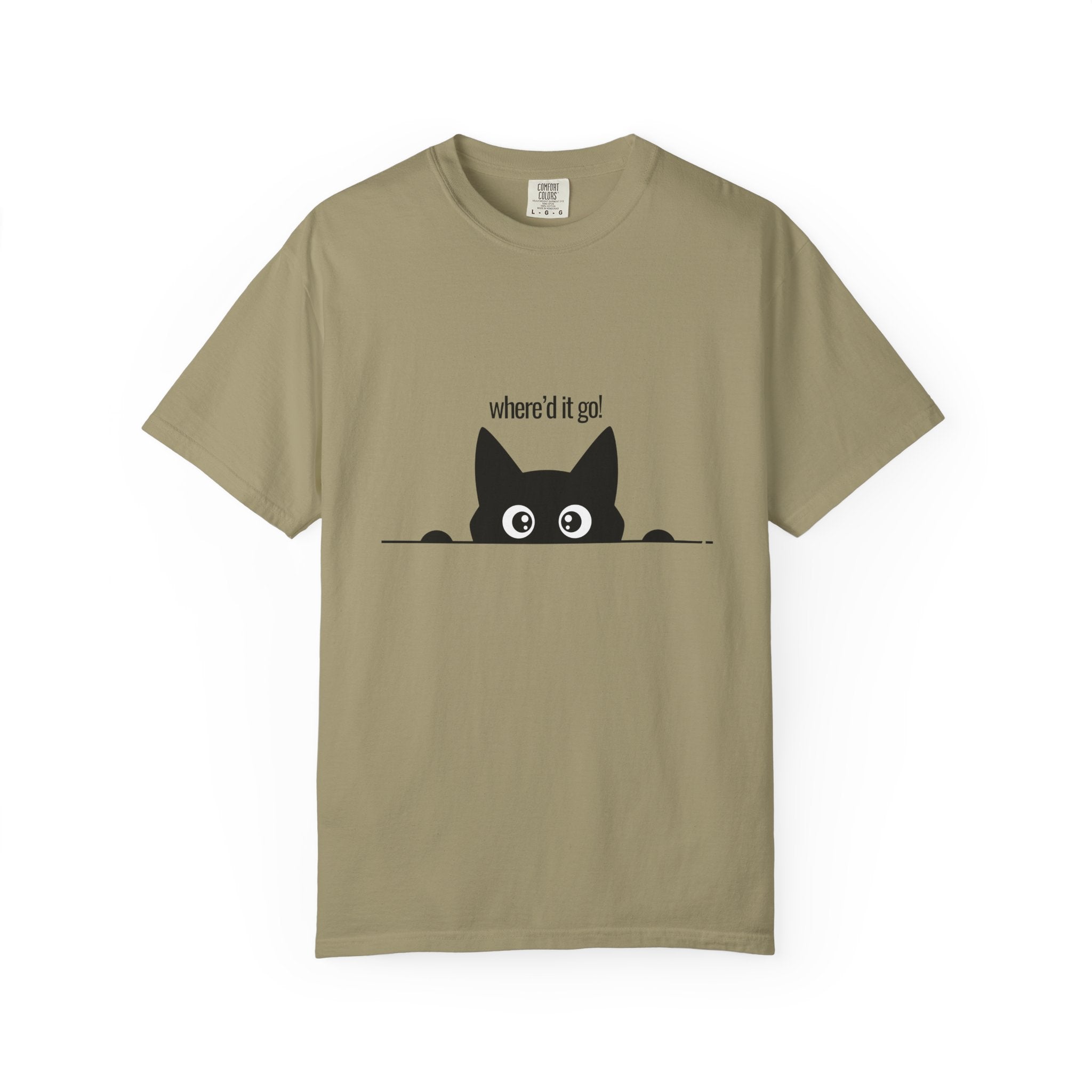 Where'd It Go? Peeking Cat T-Shirt