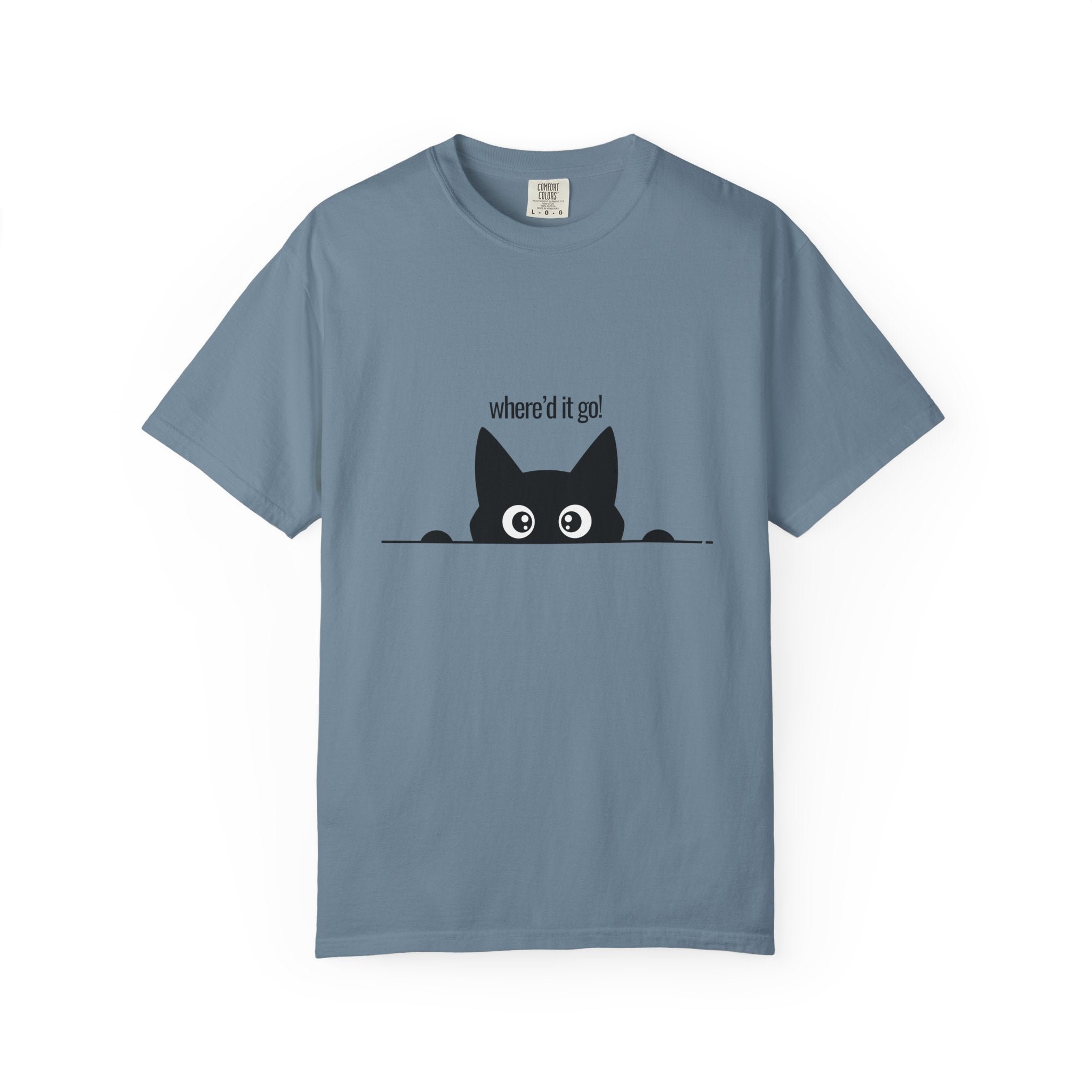 Where'd It Go? Peeking Cat T-Shirt