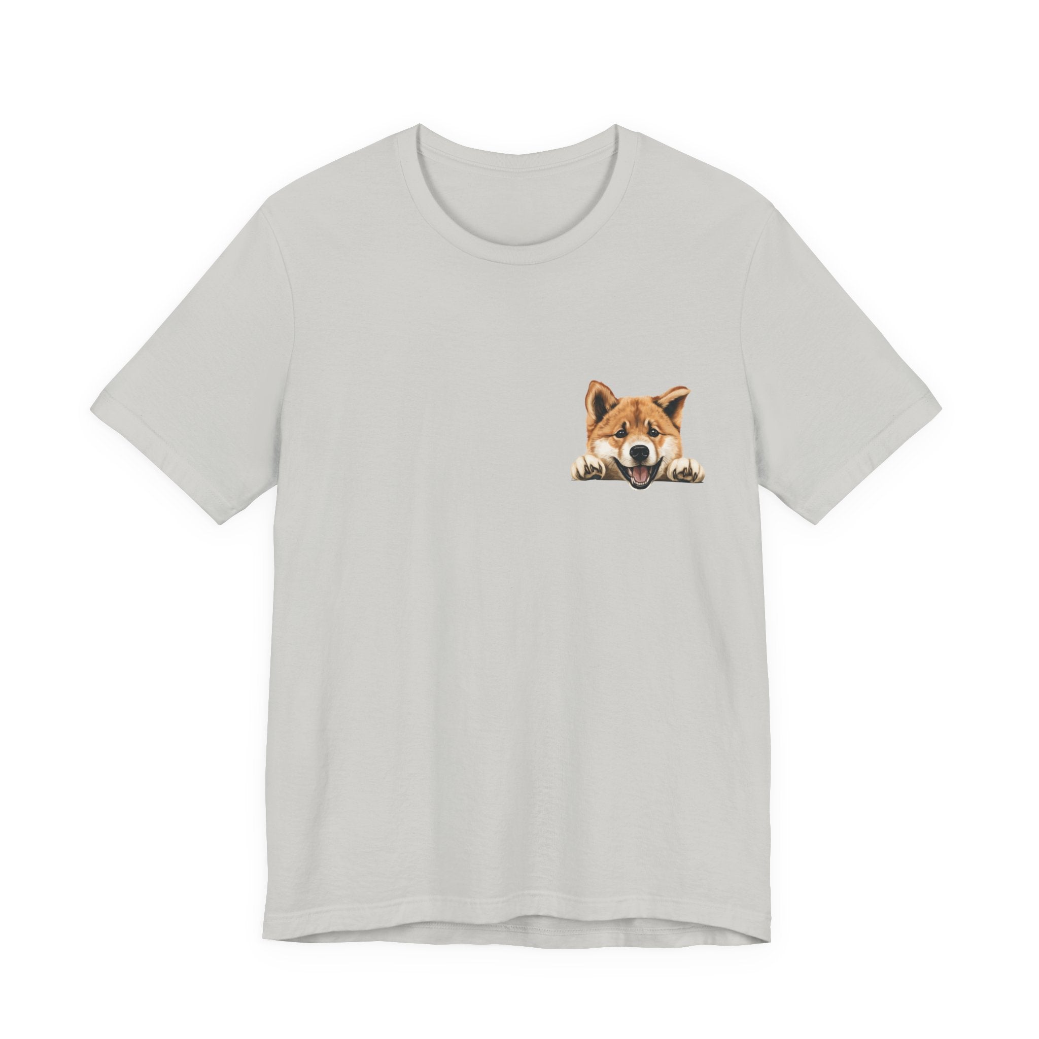 Shiba Inu Peek Pocket Tee – Cute Dog Graphic T-Shirt