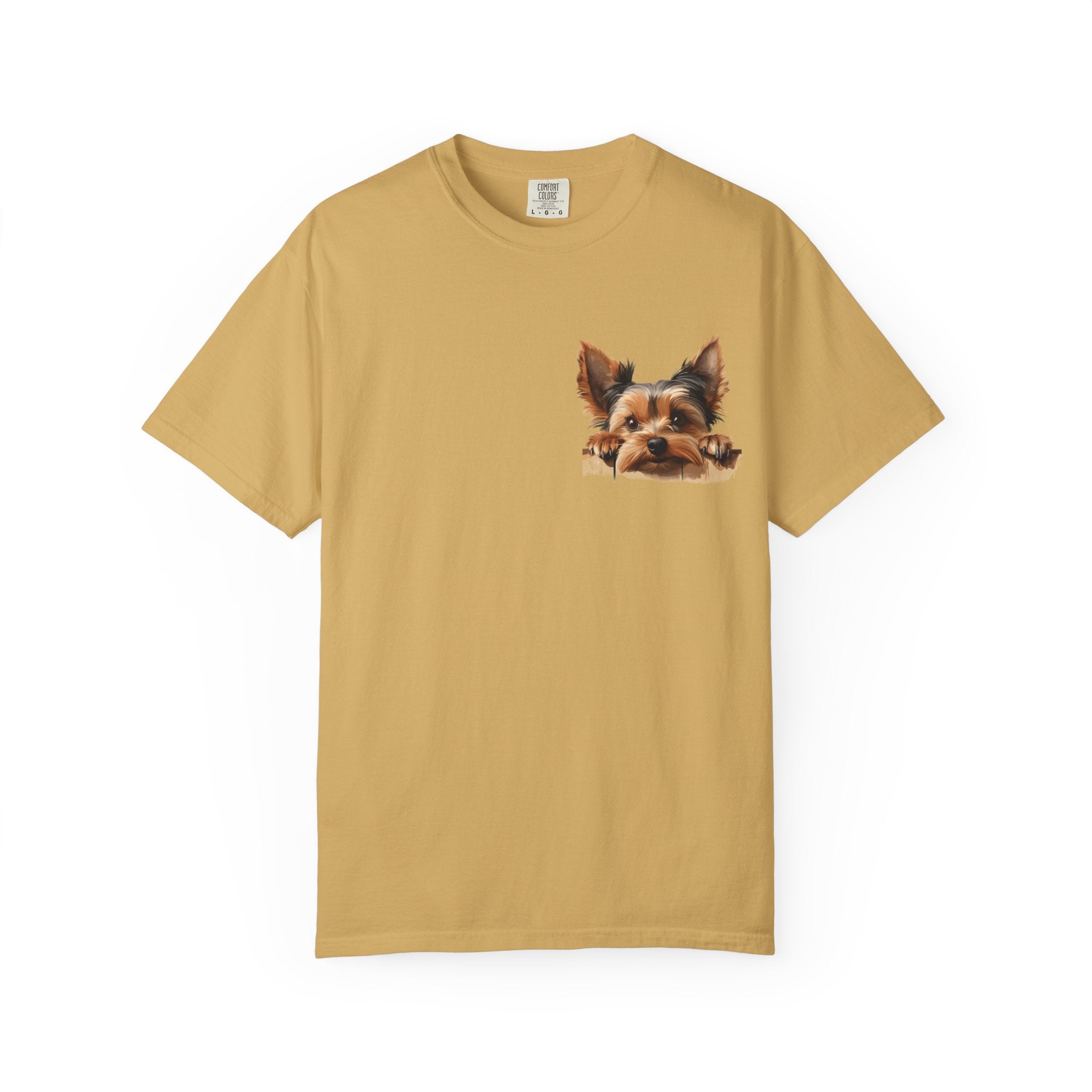 Yorkie Peeking T-Shirt — Cute Yorkshire Terrier Graphic Tee