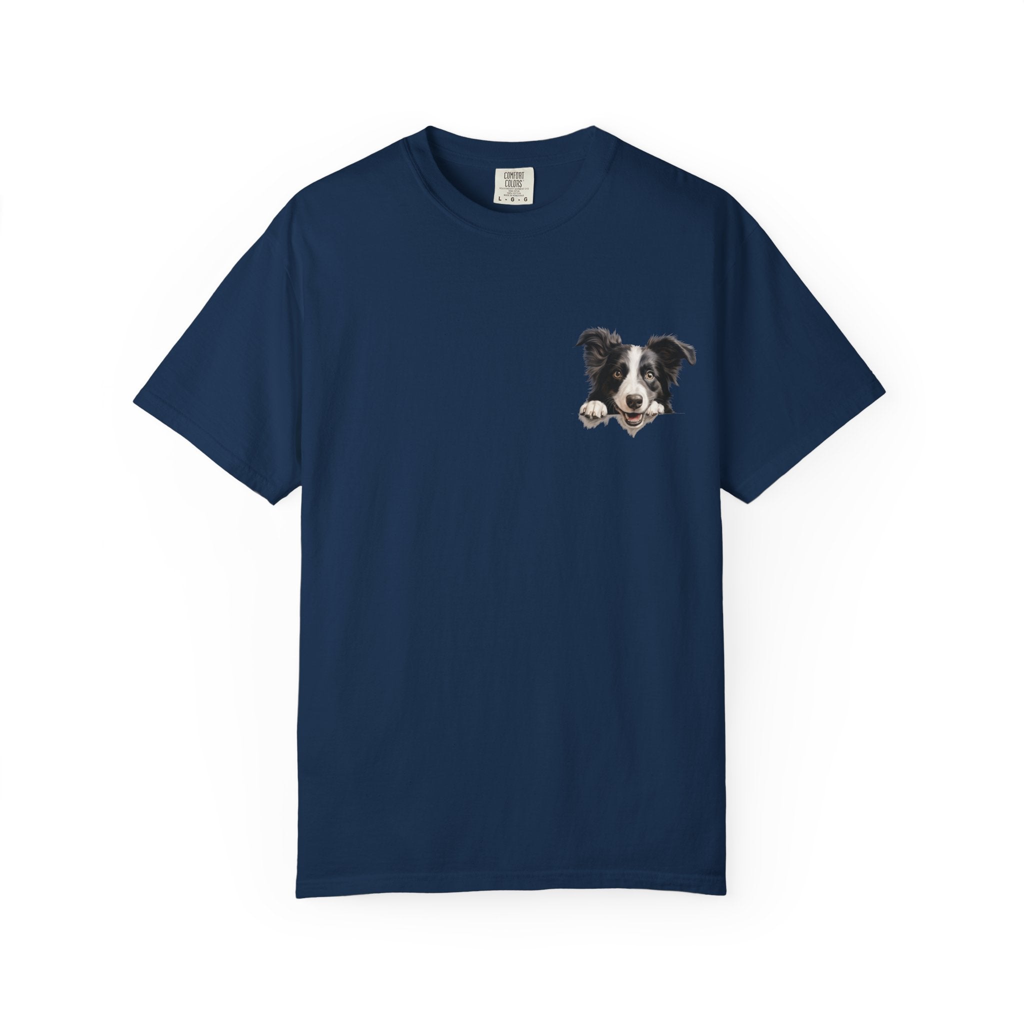 Border Collie Portrait T-Shirt - Cute Dog Face Tee for Pet Lovers
