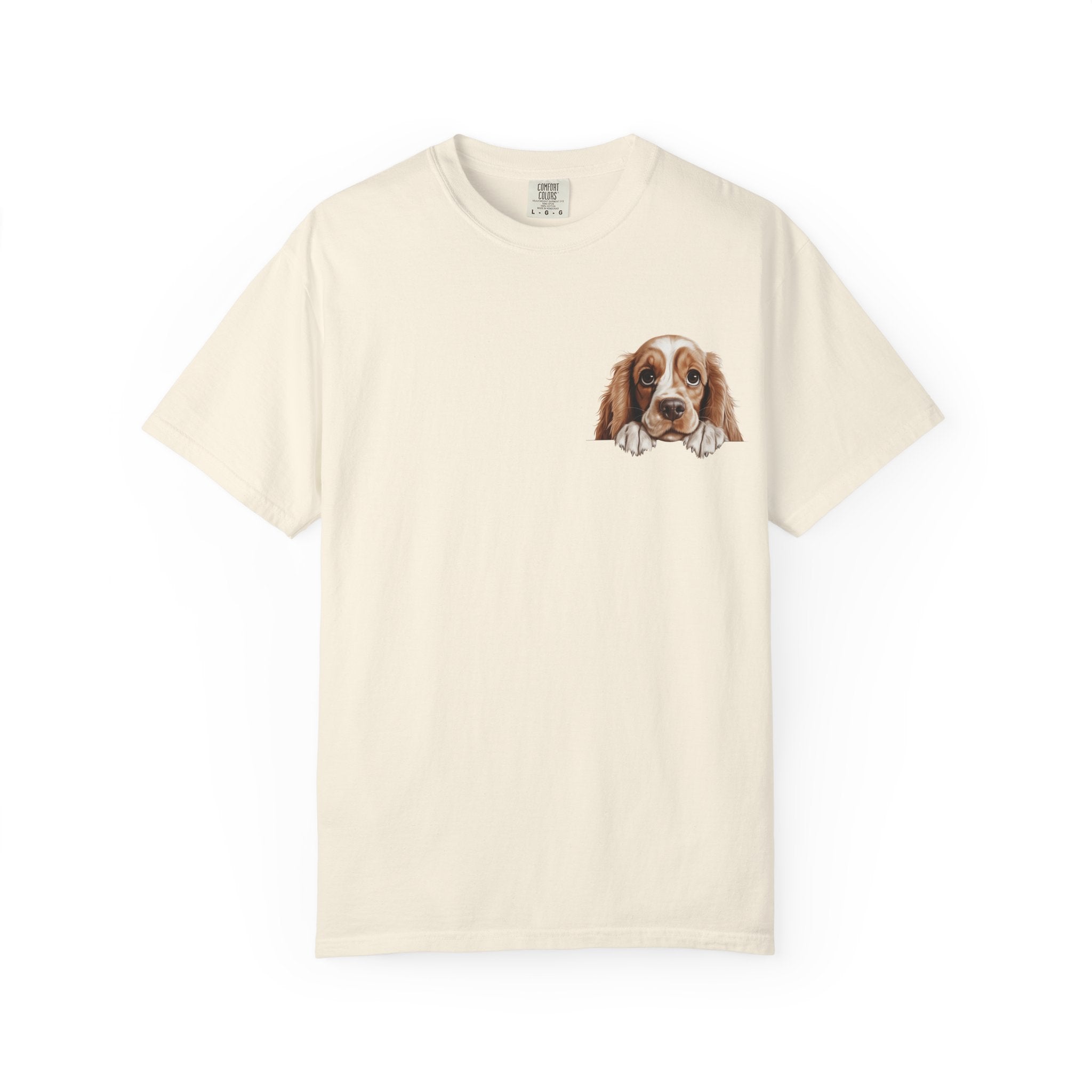 Basset Hound Pocket Tee — Cute Dog Face Graphic T-Shirt