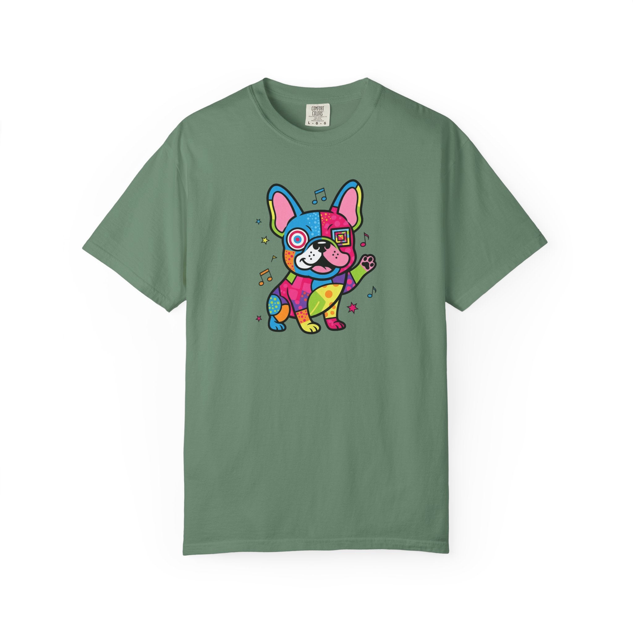French Bulldog Pop Art T-Shirt — Colorful Cute Dog Graphic Tee