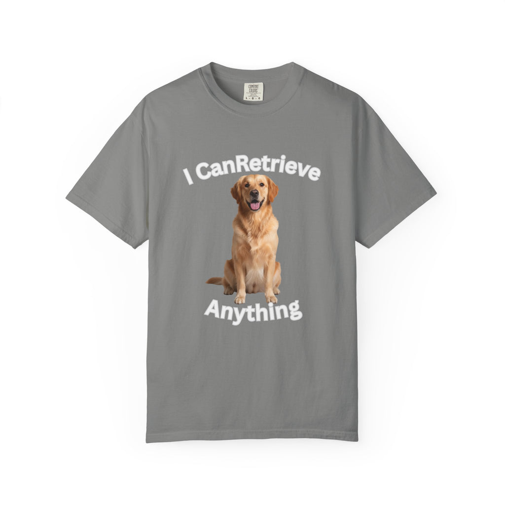 Golden Retriever Portrait T-Shirt — Realistic Dog Face Tee