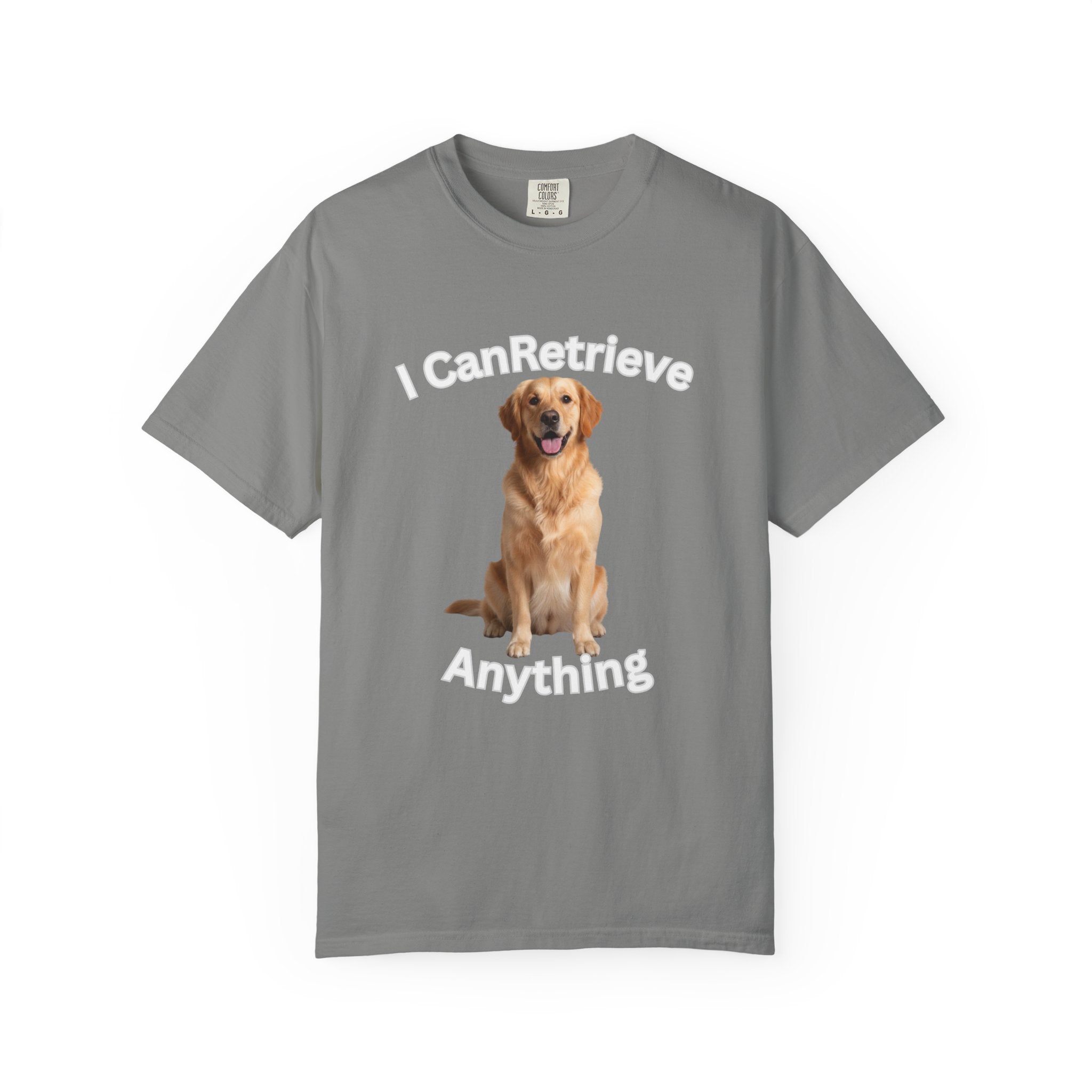 Golden Retriever Portrait T-Shirt — Realistic Dog Face Tee