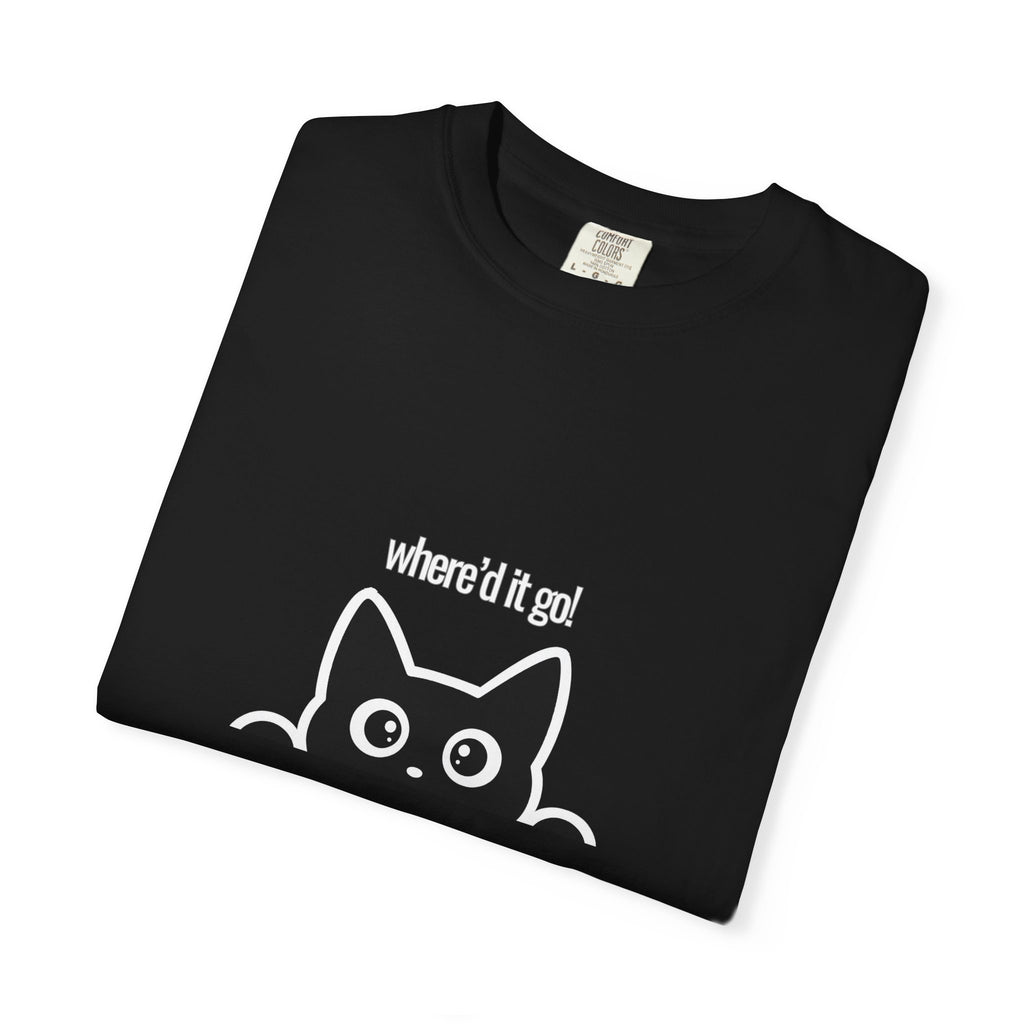 Where'd It Go? Peeking Cat T-Shirt