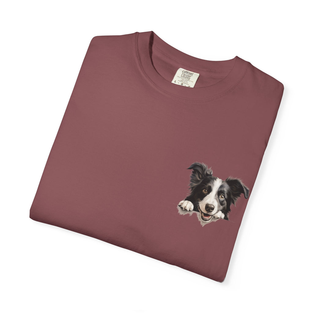Border Collie Portrait T-Shirt - Cute Dog Face Tee for Pet Lovers
