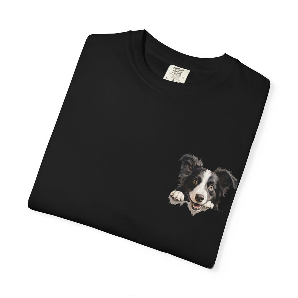 Border Collie Portrait T-Shirt - Cute Dog Face Tee for Pet Lovers