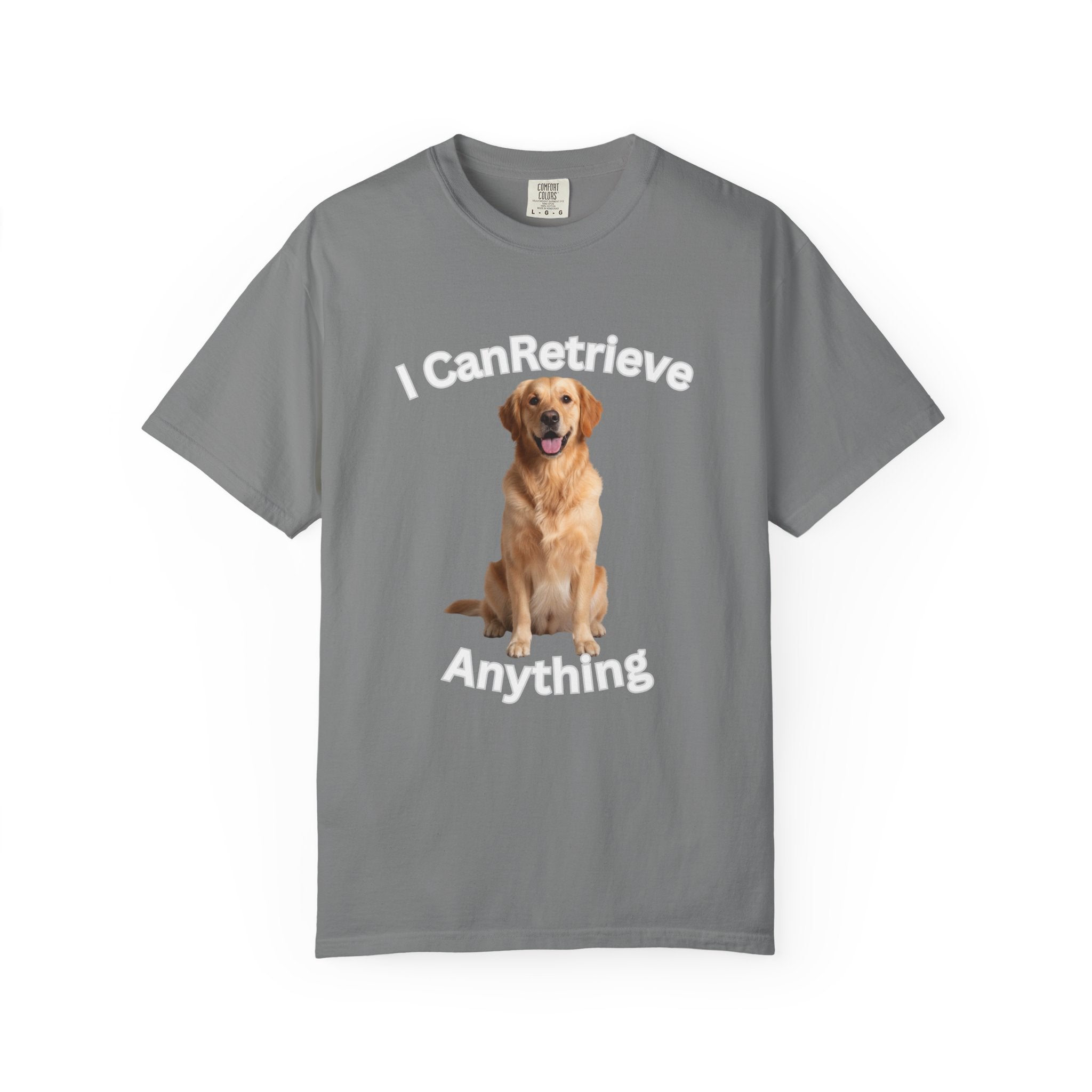 Golden Retriever Portrait T-Shirt — Realistic Dog Face Tee
