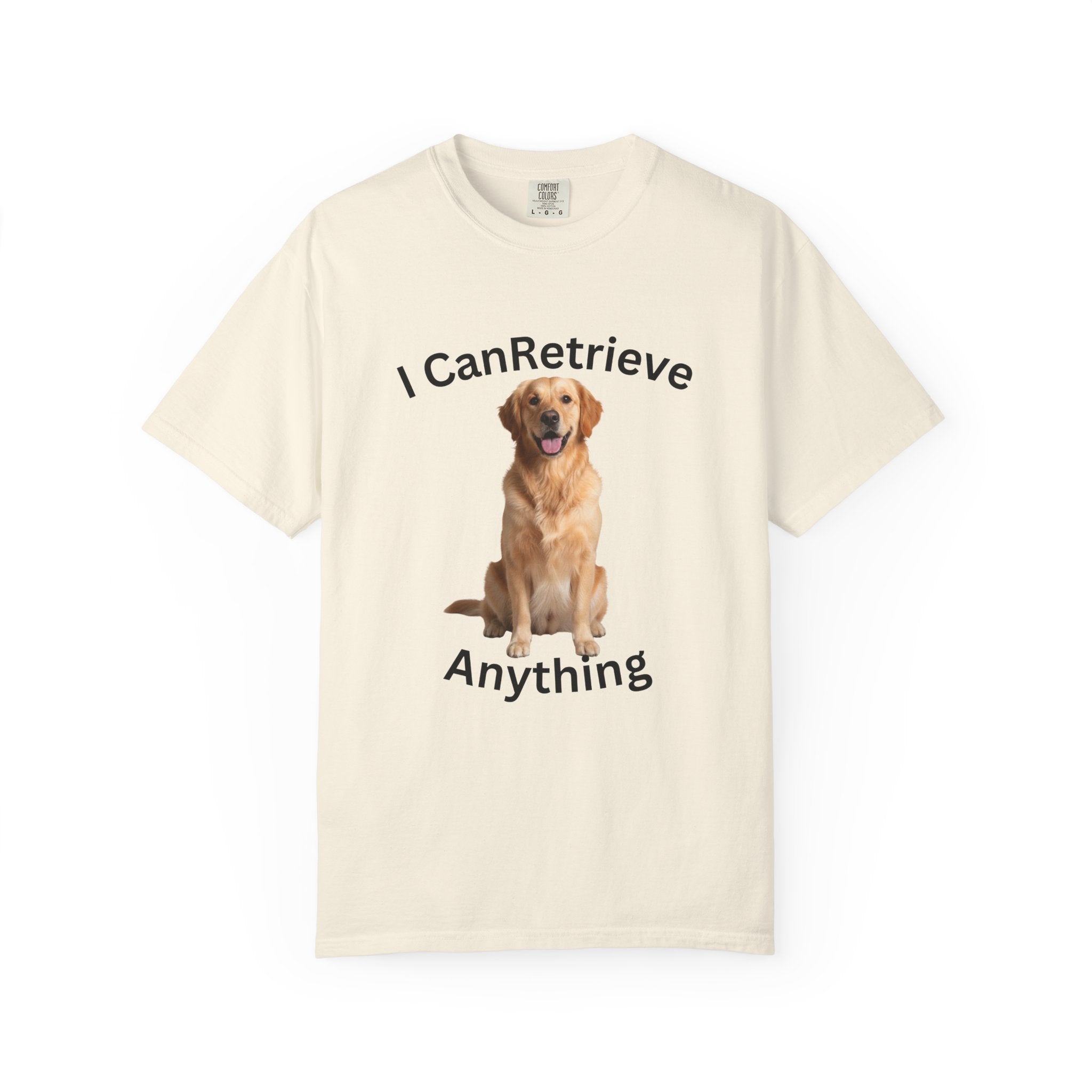 Golden Retriever Portrait T-Shirt — Realistic Dog Face Tee