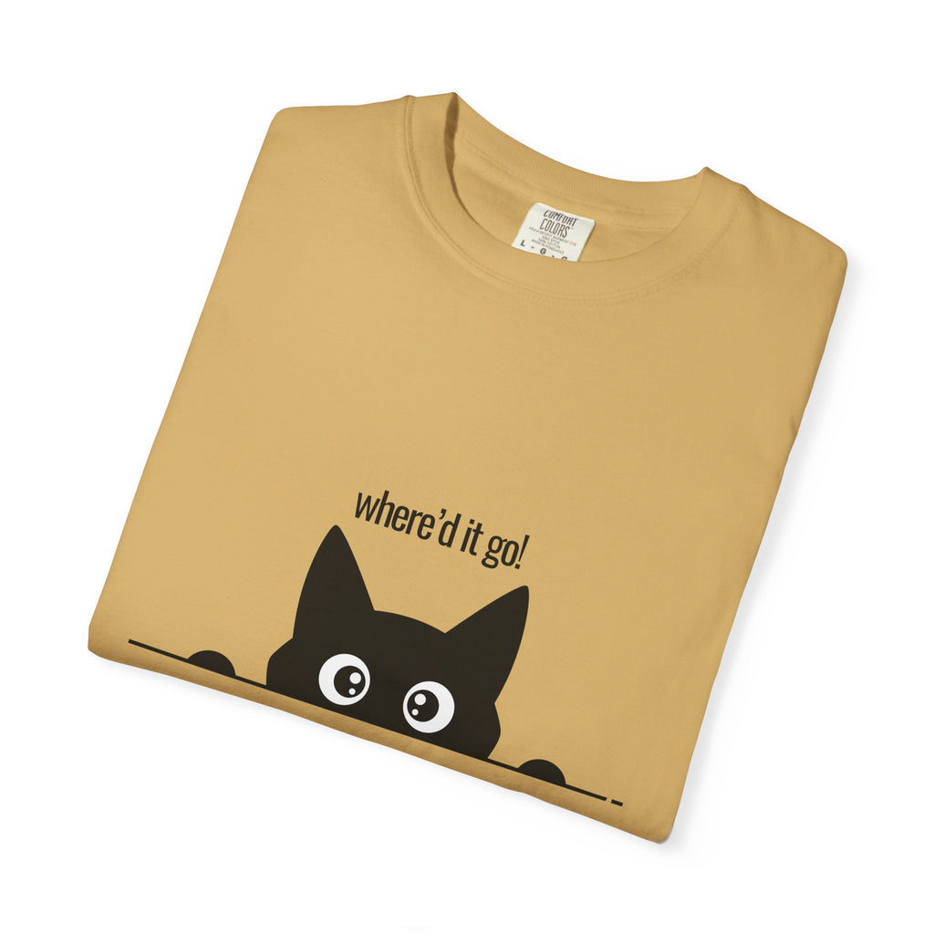 Where'd It Go? Peeking Cat T-Shirt