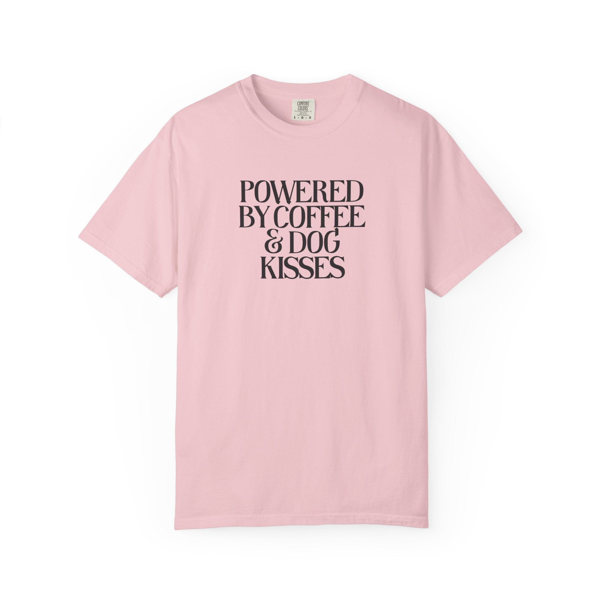 Powered by Coffee & Dog Kisses Graphic Tee
