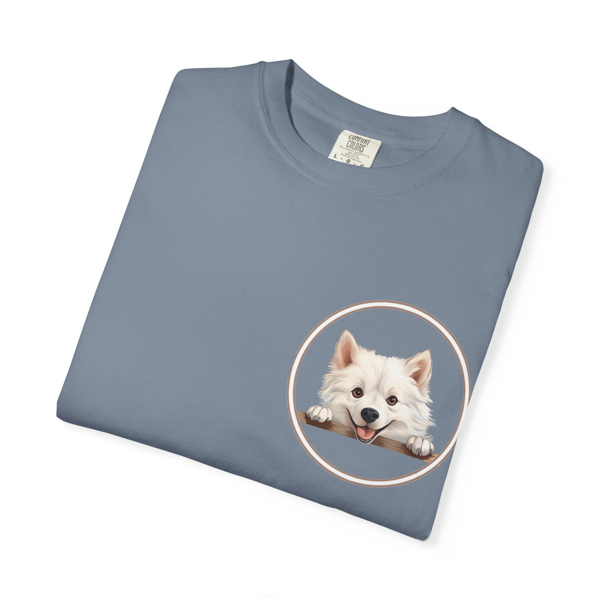 Puppy Portrait T-Shirt — Cute White Dog Graphic Tee Unisex Pet Portrait Tee: The Perfect Gift for Dog Moms & Dads