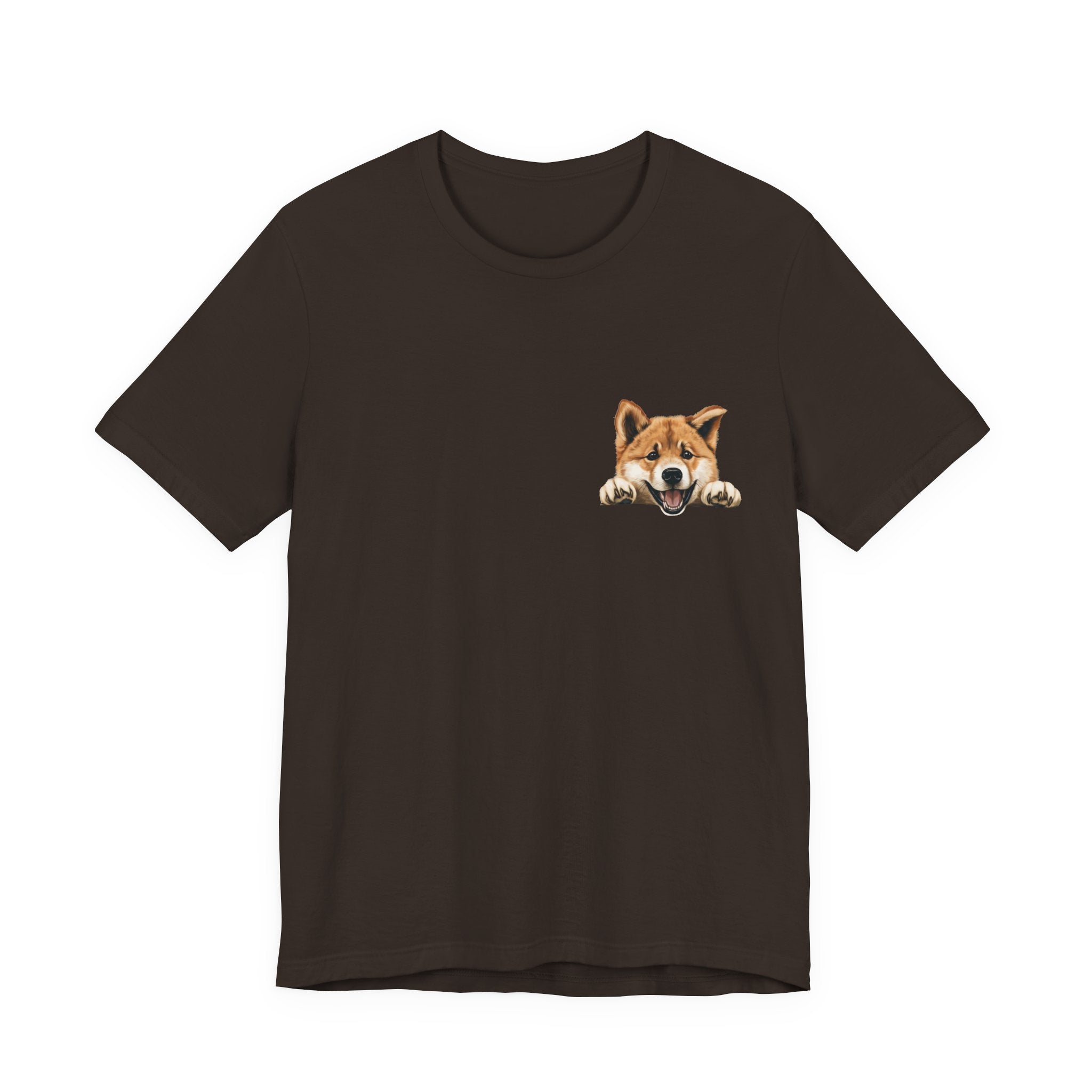 Shiba Inu Peek Pocket Tee – Cute Dog Graphic T-Shirt