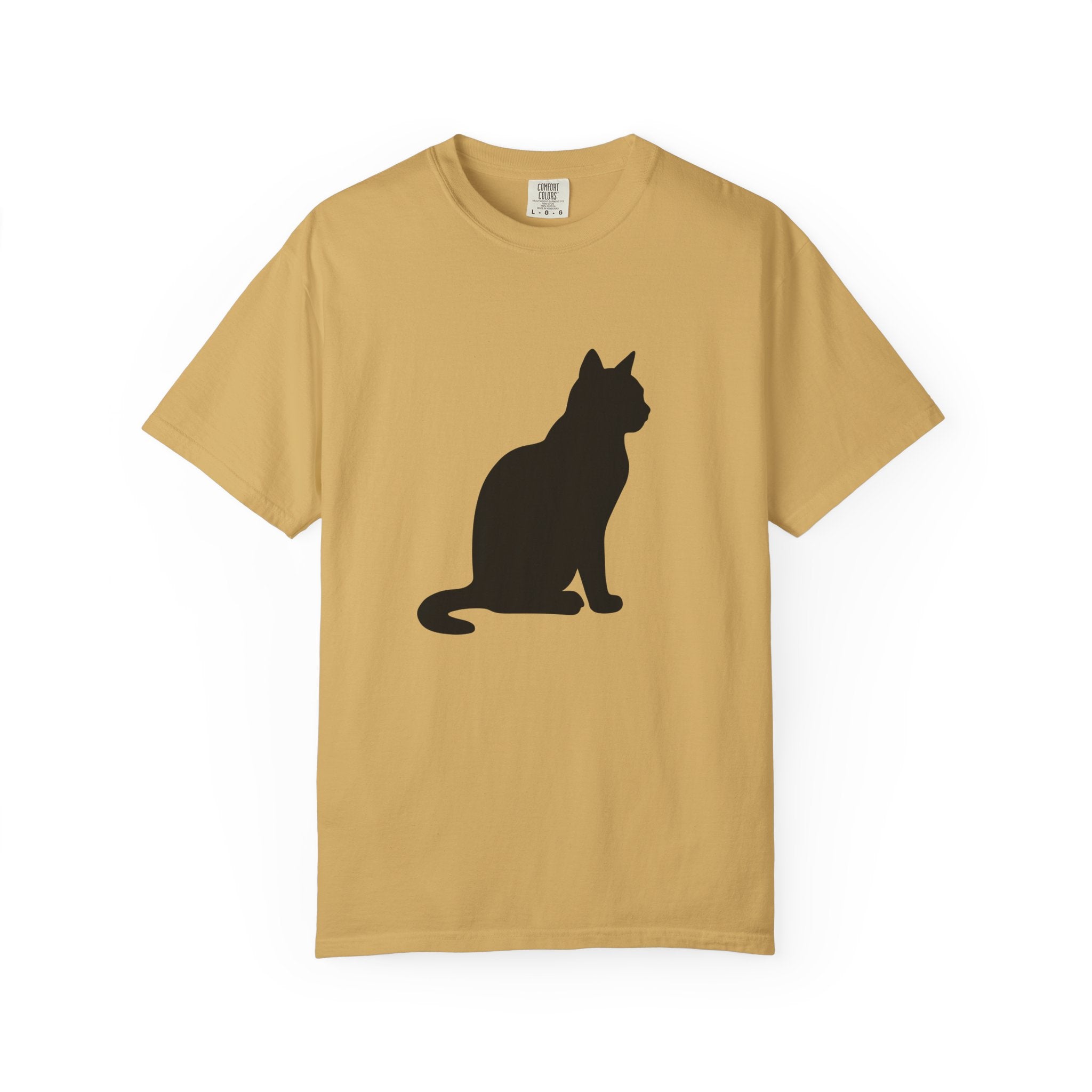 Cat Silhouette T‑Shirt — Minimal Black Kitty Graphic Tee