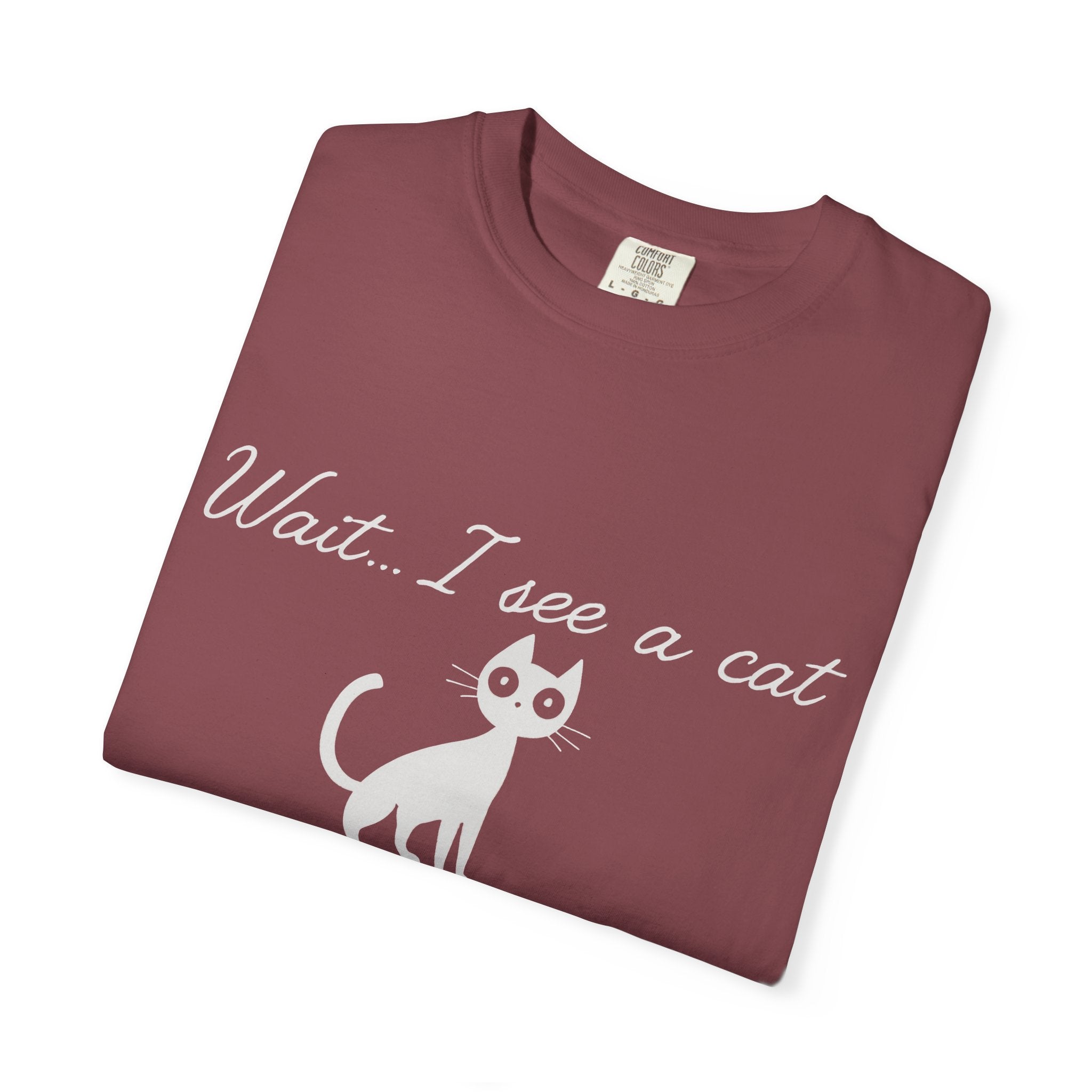 Wait ... I See a Cat — Comic-Style Cat T-Shirt