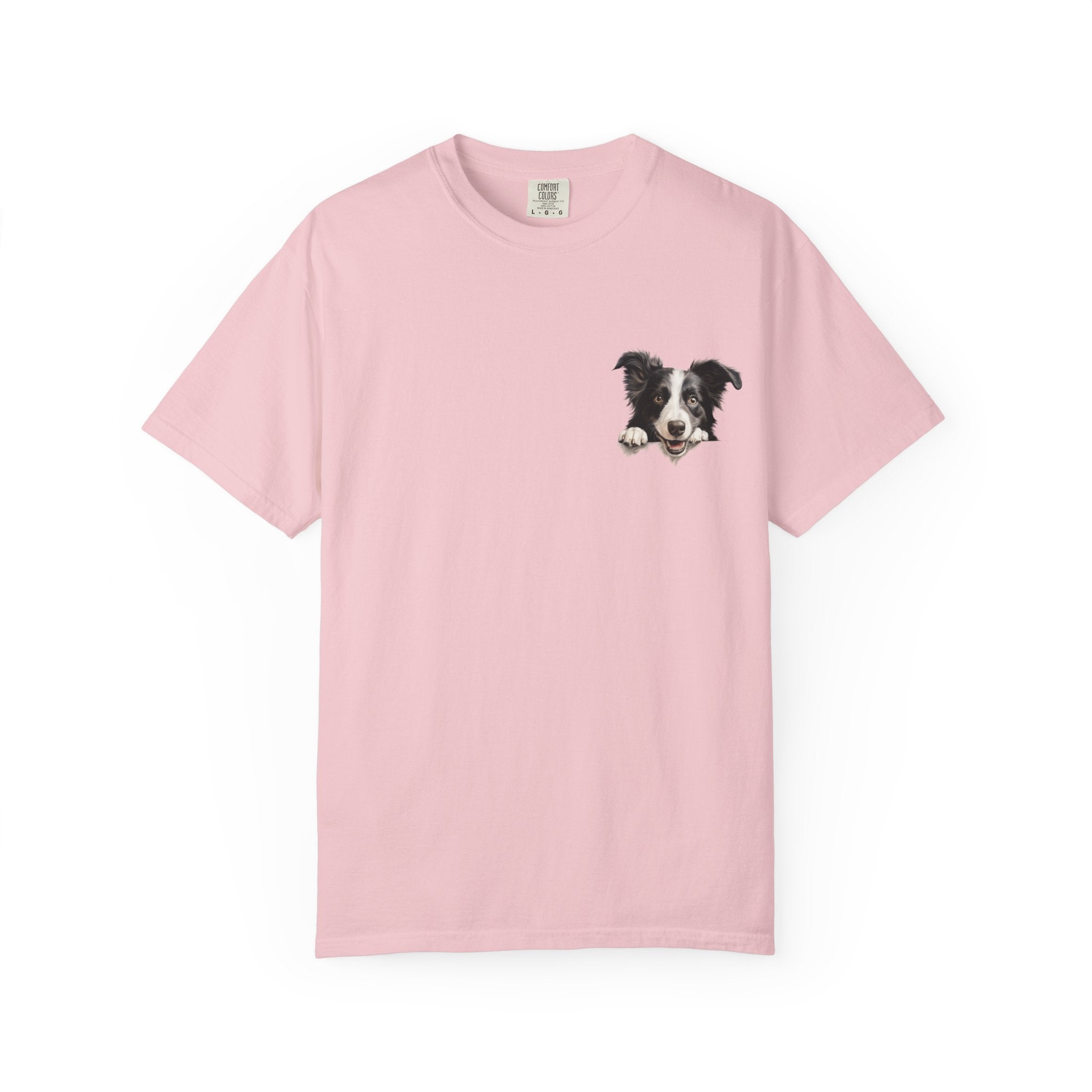 Border Collie Portrait T-Shirt - Cute Dog Face Tee for Pet Lovers
