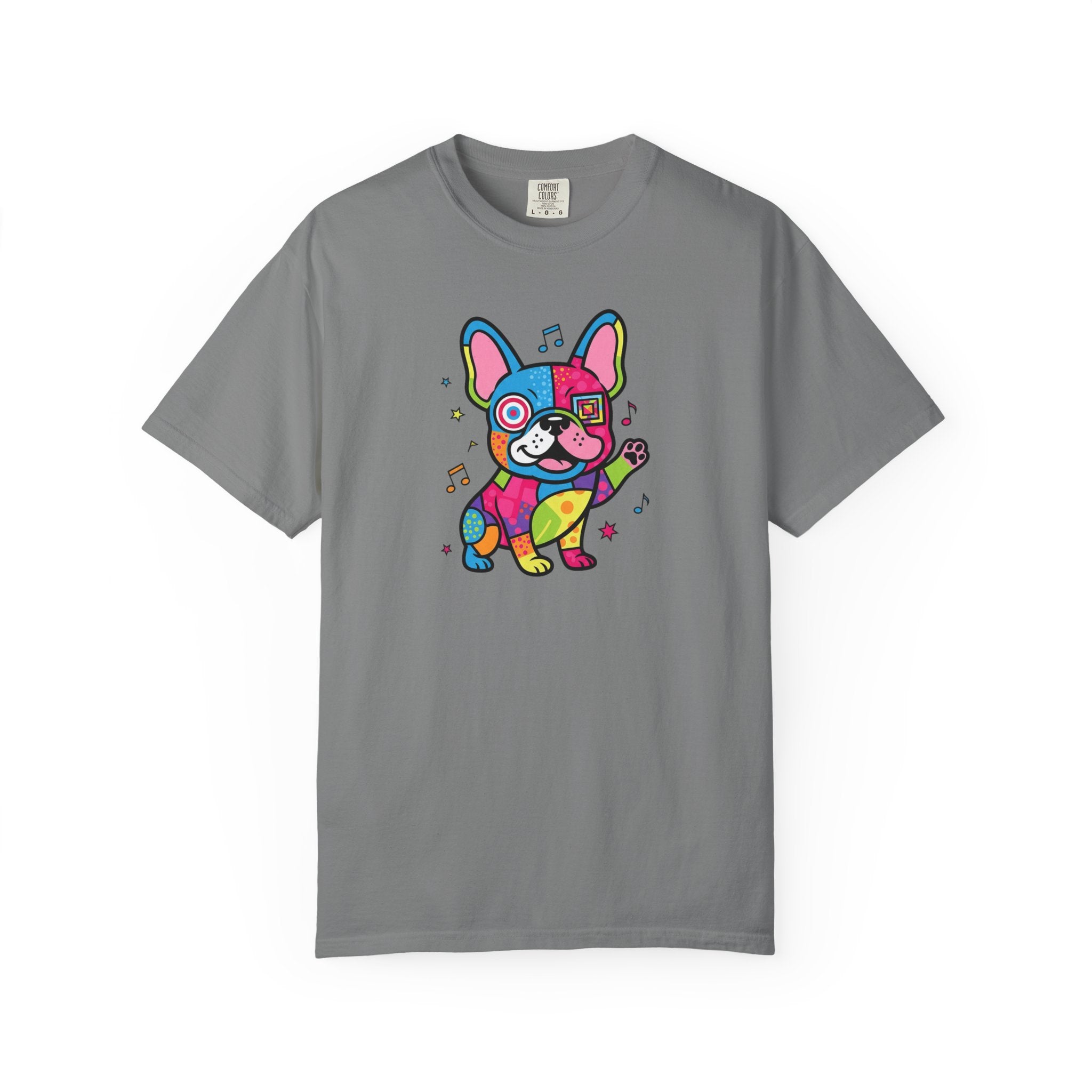French Bulldog Pop Art T-Shirt — Colorful Cute Dog Graphic Tee