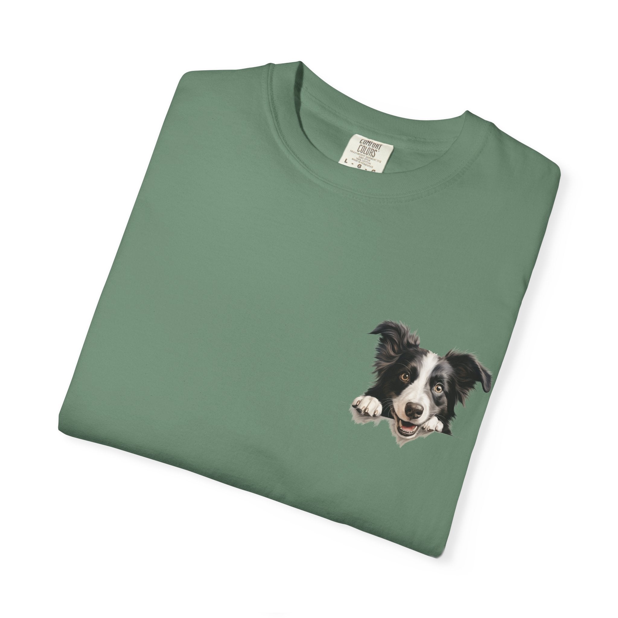 Border Collie Portrait T-Shirt - Cute Dog Face Tee for Pet Lovers