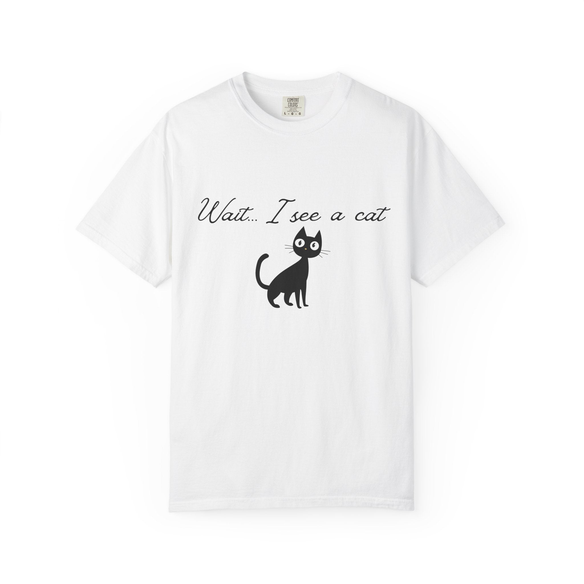 Wait ... I See a Cat — Comic-Style Cat T-Shirt