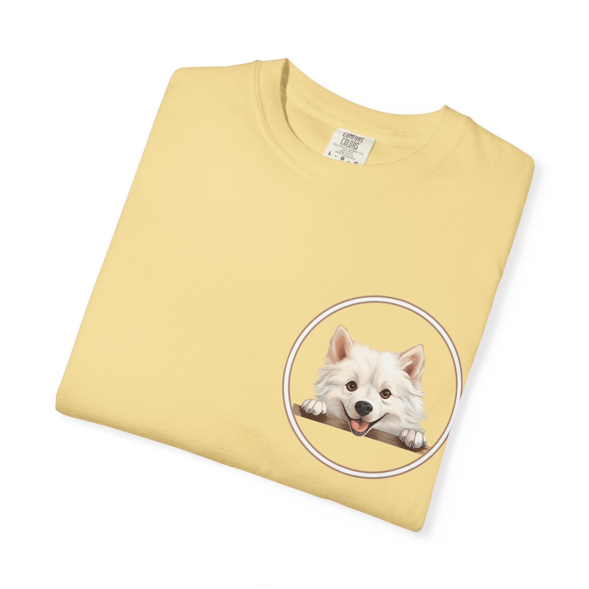 Puppy Portrait T-Shirt — Cute White Dog Graphic Tee Unisex Pet Portrait Tee: The Perfect Gift for Dog Moms & Dads