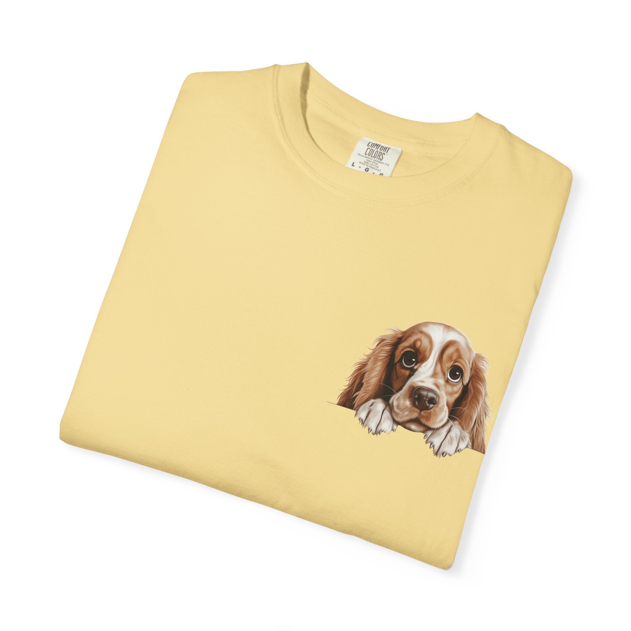 Basset Hound Pocket Tee — Cute Dog Face Graphic T-Shirt