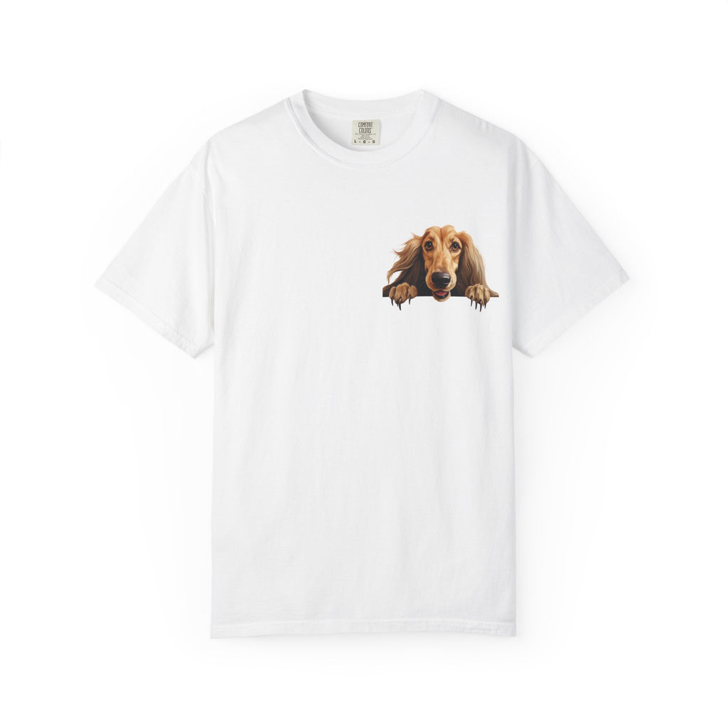 Dachshund Peeking Dog T-Shirt — Cute Long Dog Face Tee