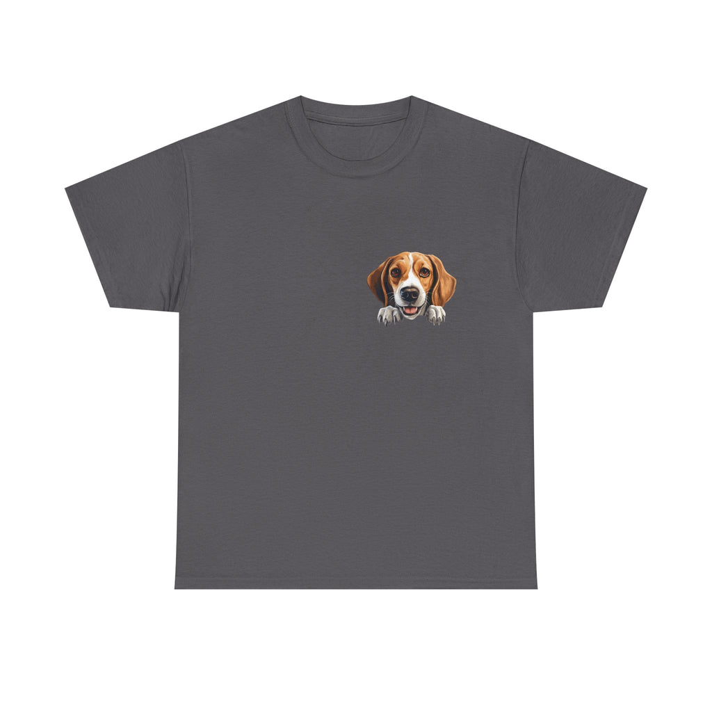 Beagle Peekaboo T‑Shirt — Cute Dog Lover Tee Ideal Gift for Dog Dad or Dog Mom