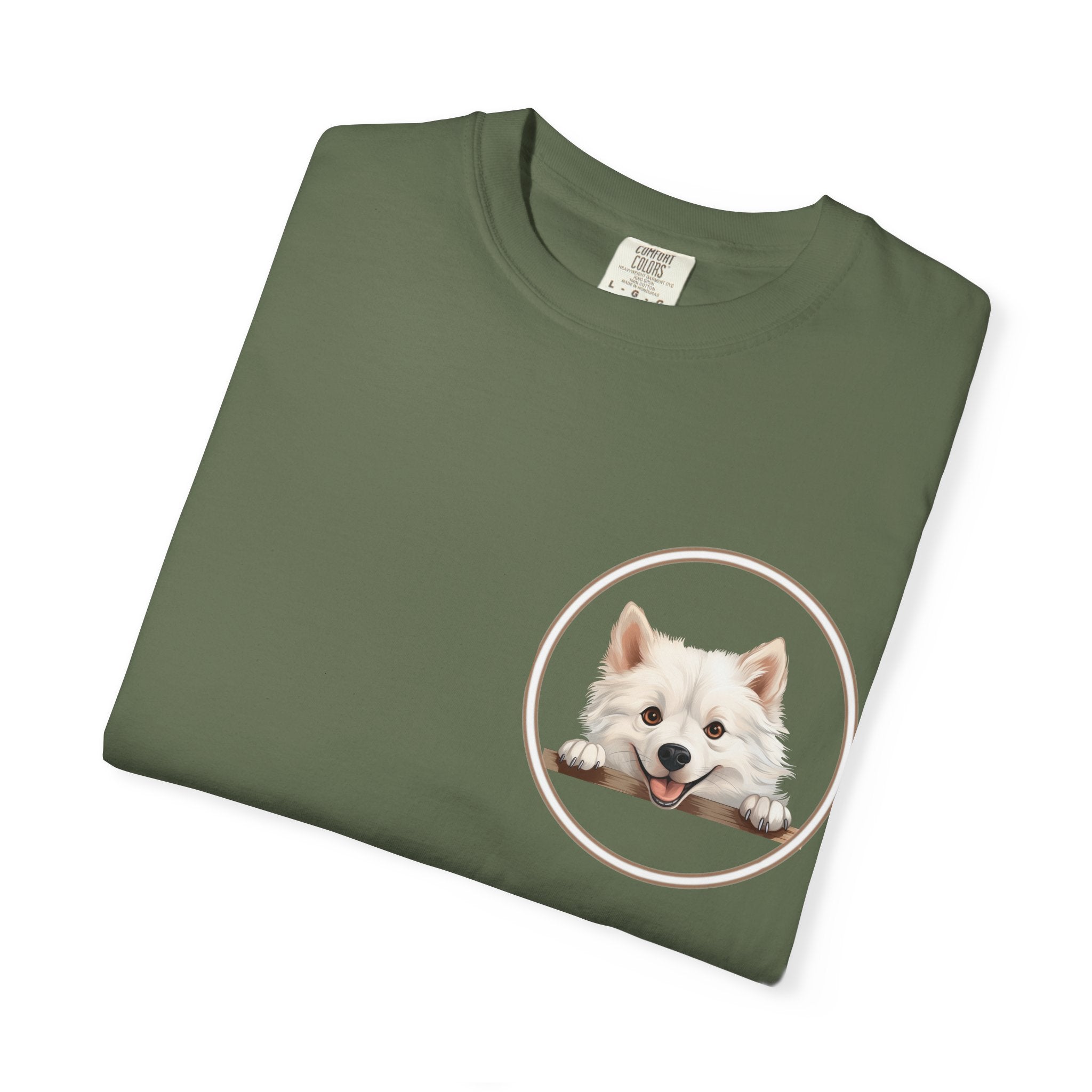 Puppy Portrait T-Shirt — Cute White Dog Graphic Tee Unisex Pet Portrait Tee: The Perfect Gift for Dog Moms & Dads