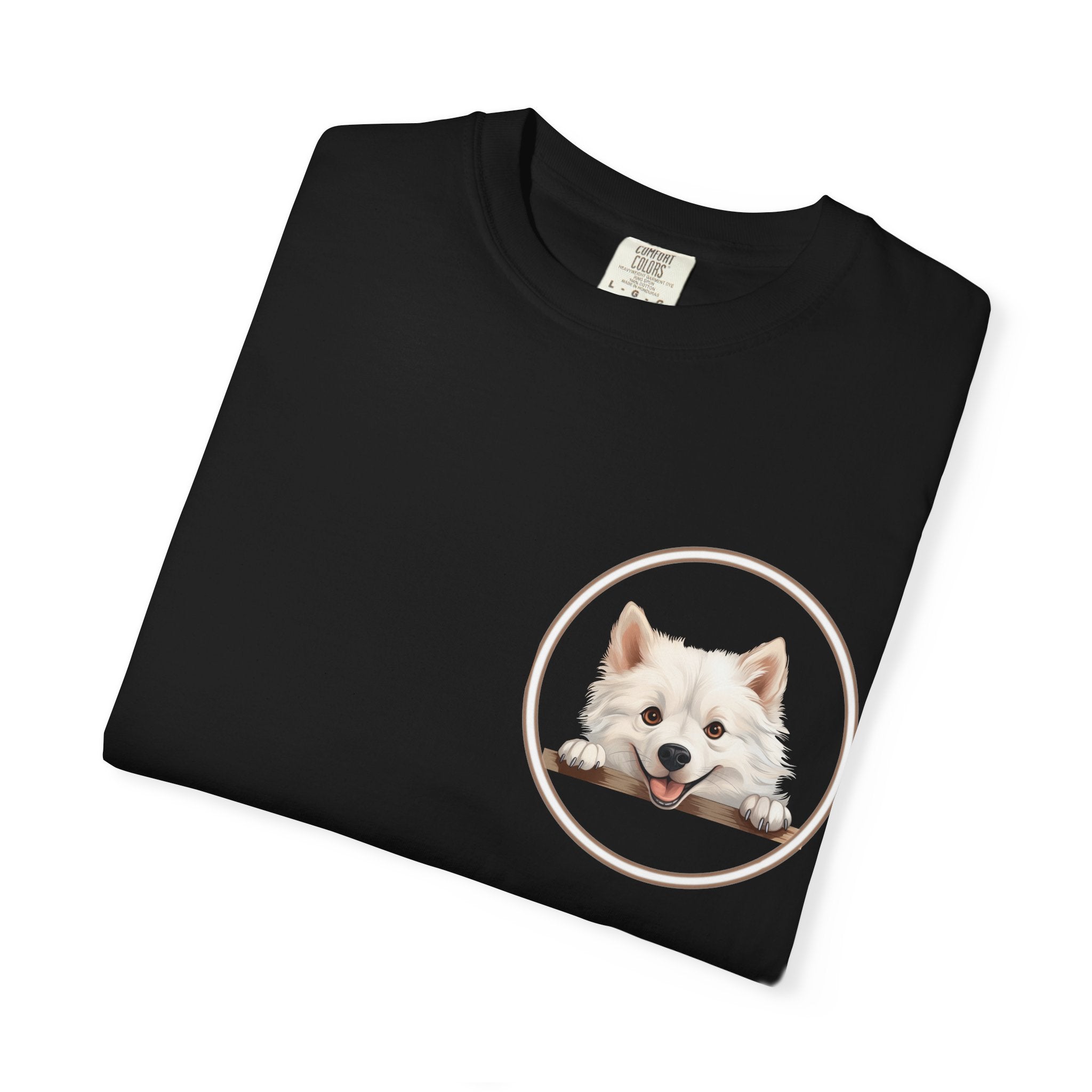 Puppy Portrait T-Shirt — Cute White Dog Graphic Tee Unisex Pet Portrait Tee: The Perfect Gift for Dog Moms & Dads