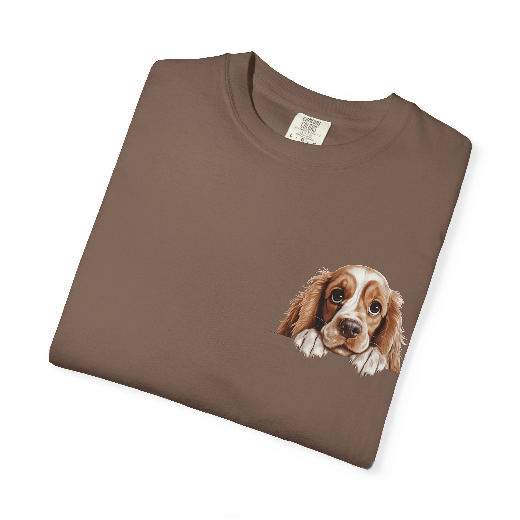 Basset Hound Pocket Tee — Cute Dog Face Graphic T-Shirt