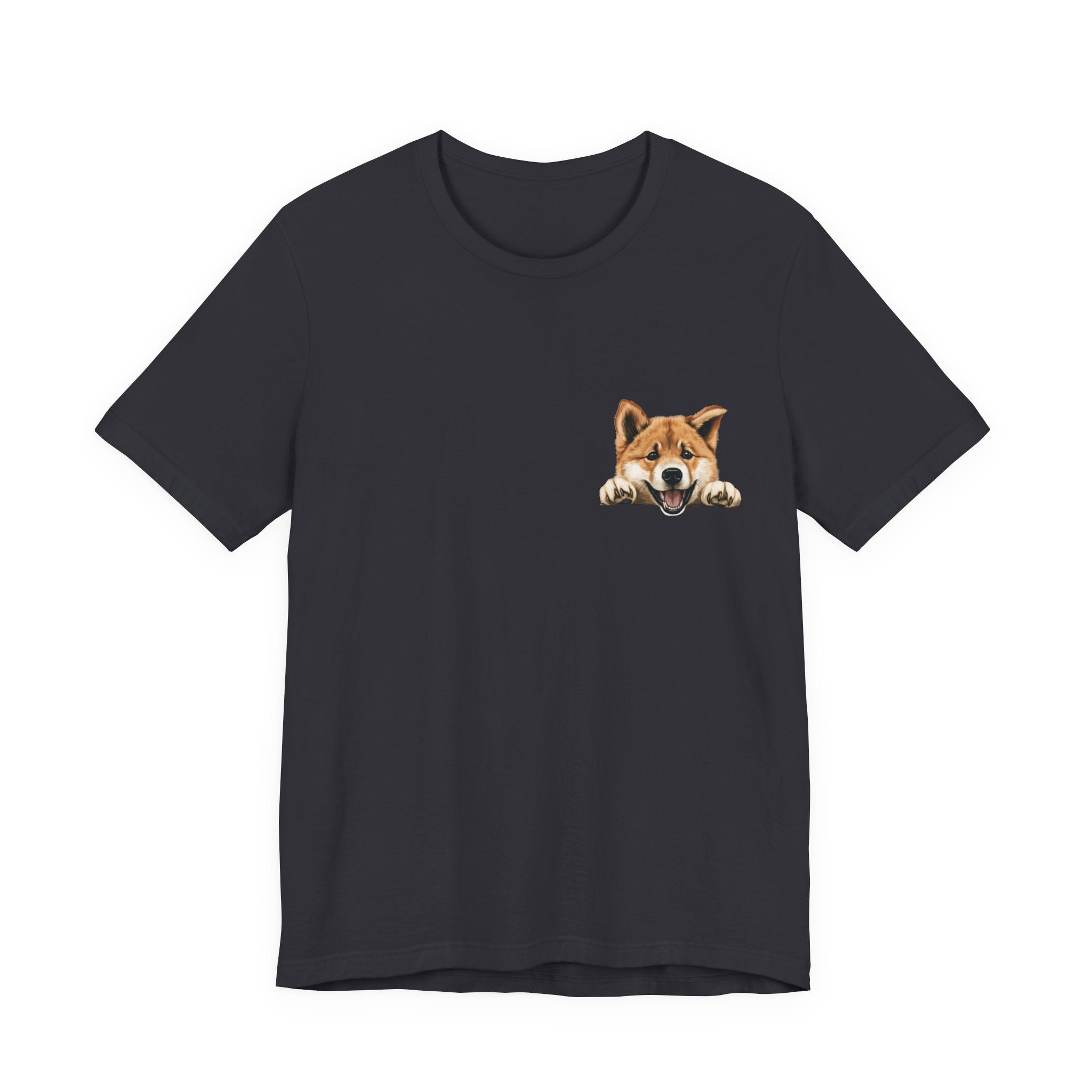 Shiba Inu Peek Pocket Tee – Cute Dog Graphic T-Shirt